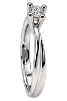 Anello Vidali Gioielli Donna in Oro bianco Diamante 10 Ct ANOR-109-34 - ANOR-109-34